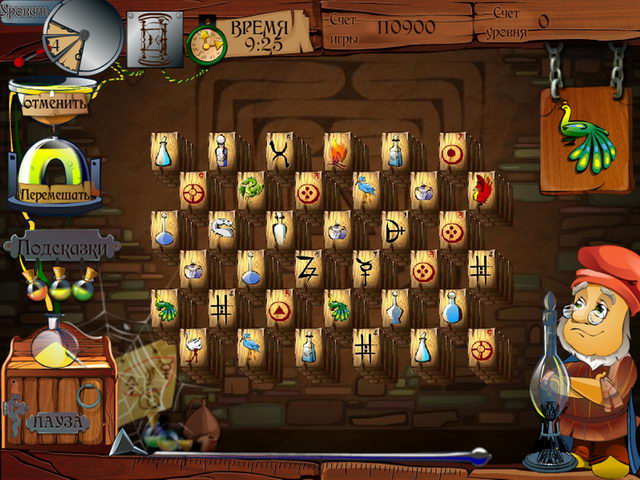 Скриншот к мини игре Алхимический маджонг